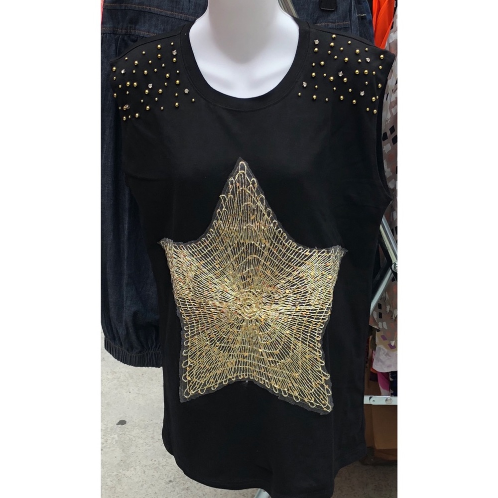💋Black Studded Top💋 - Picture 2 of 2